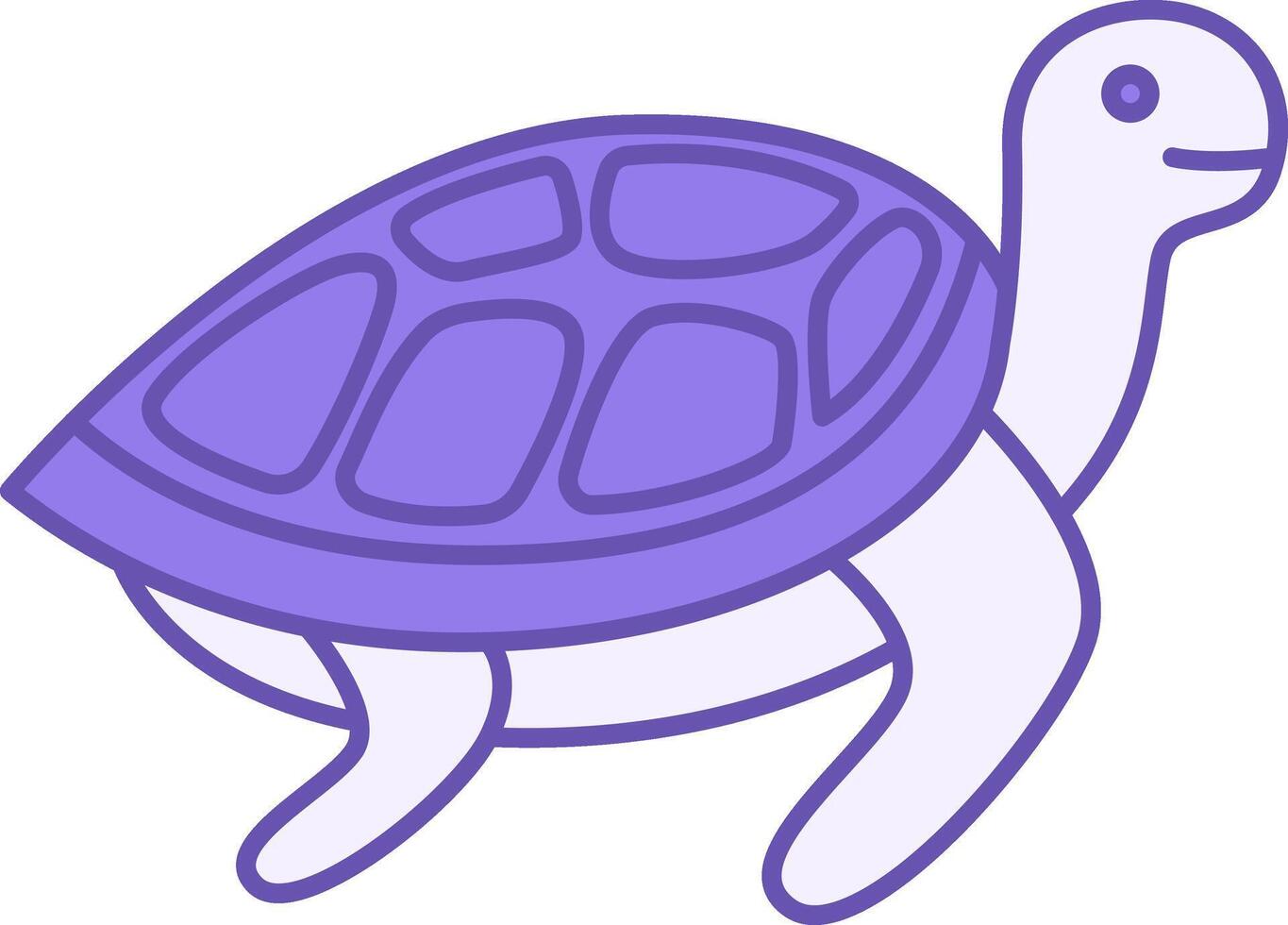 Colored Turtle Icon. Icon Of Reptile. Cute Animal. Pet Concept vector