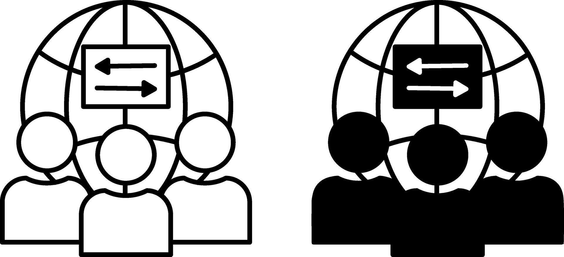Culture icons. Black and White Icons. Equality in a Culture of Inclusion and Diversity. Social Justice and Gender Equality vector