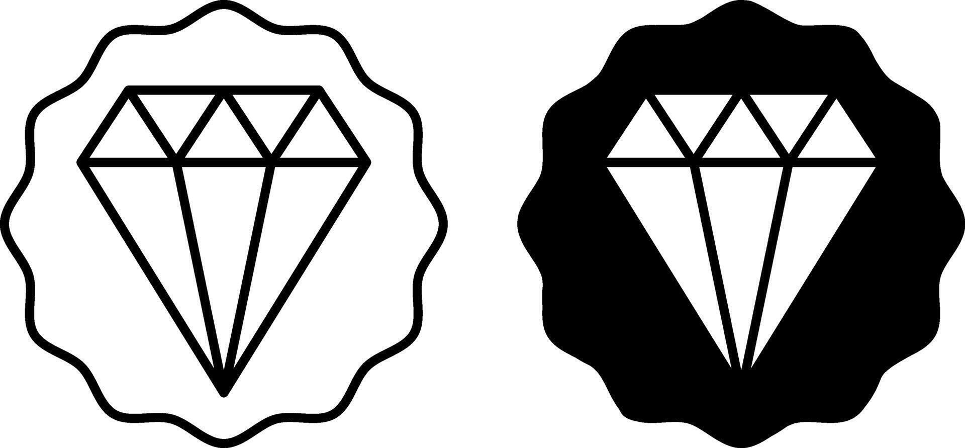 Value icons. Icon of Valuable Diamond. Professional, Valuable Employee, Thinking Ideas. Business and Management Concept vector
