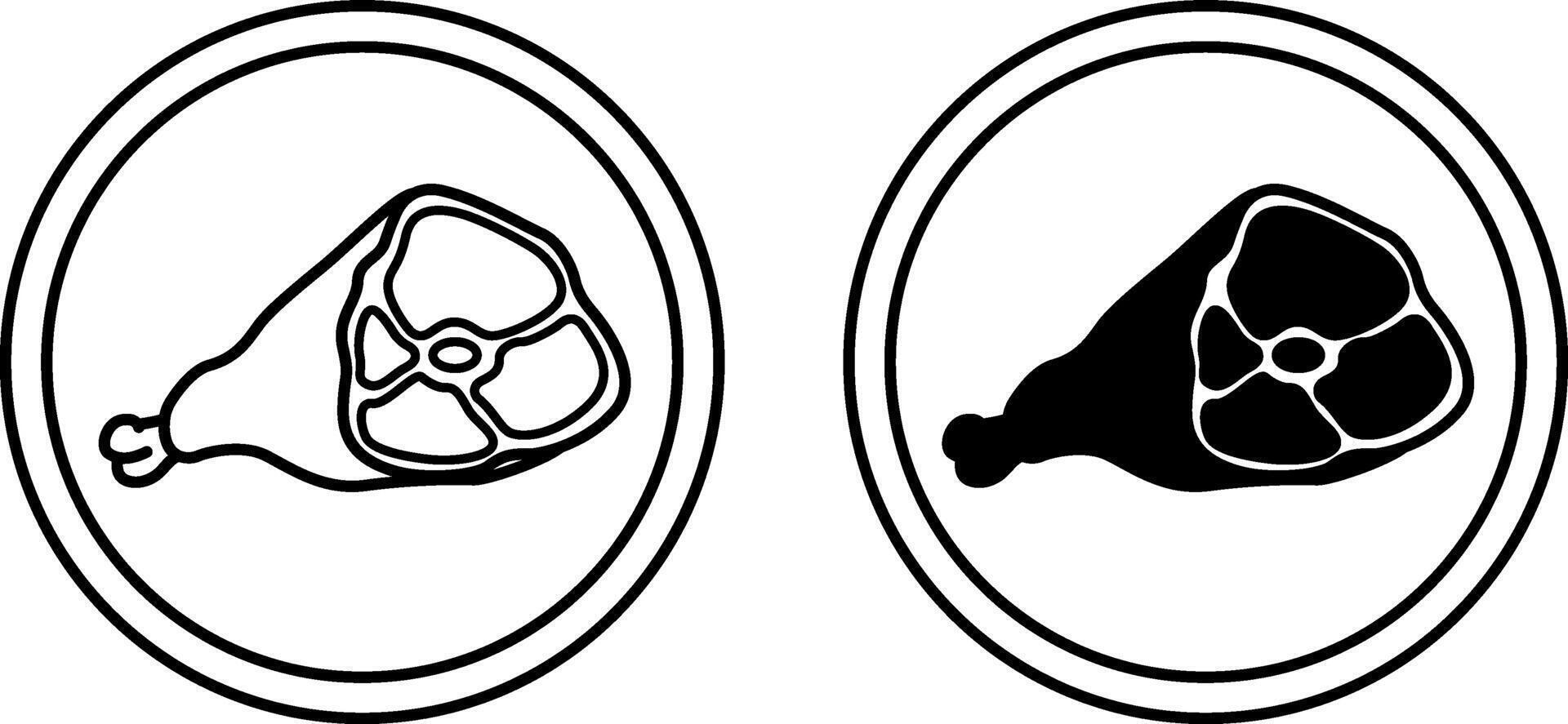 High Quality Protein Labels. Black and White Icons. Chicken Leg, Meat. Cat's Food Properties. Food Packaging Sticker vector