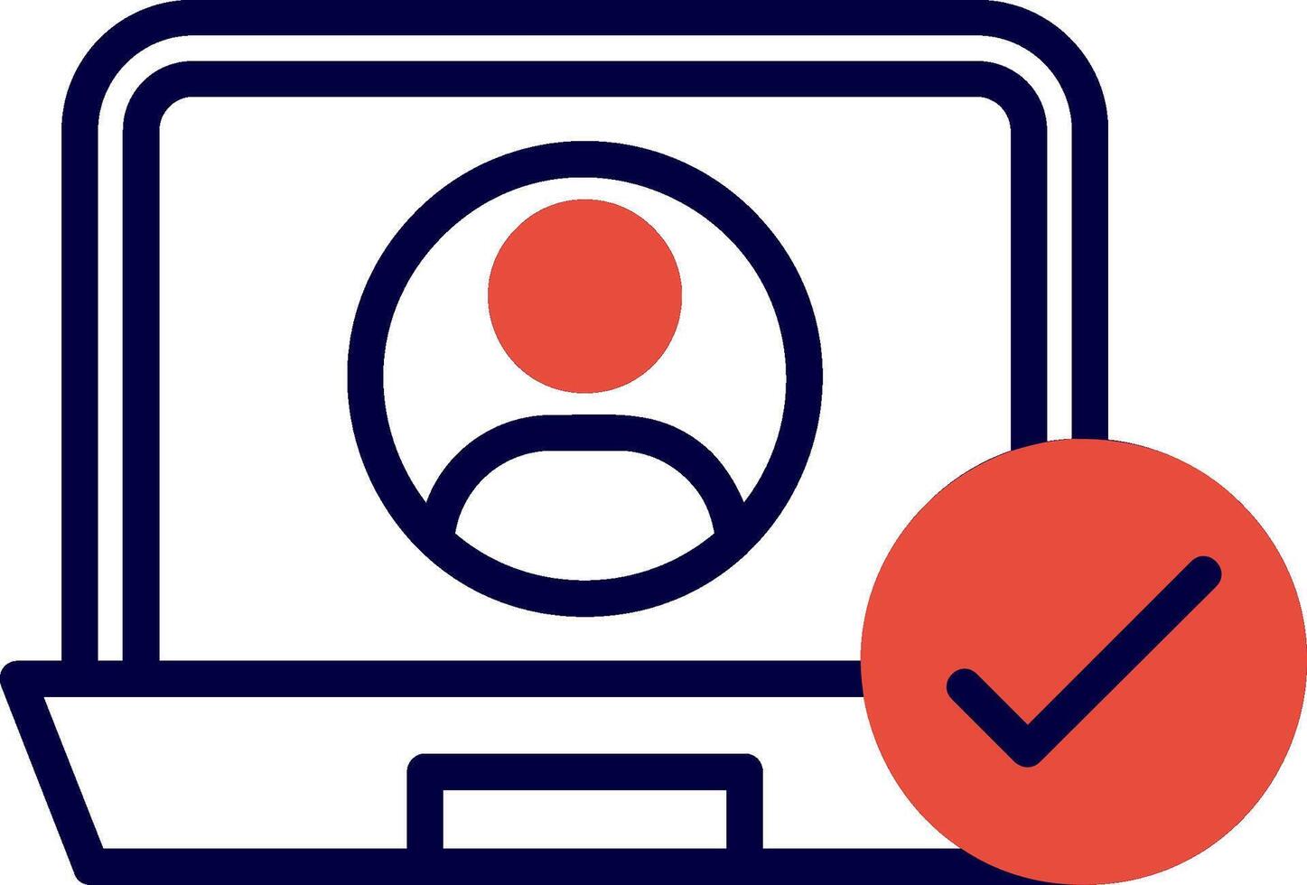 Customer Activation Line Red Filled Icon vector