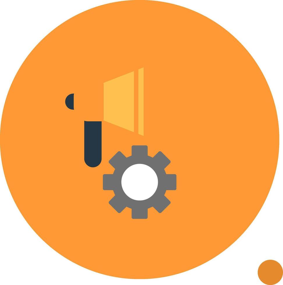 Campaign Optimization Flat Shadow Icon vector