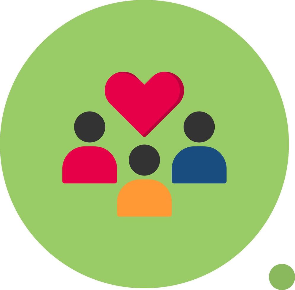 Community Flat Shadow Icon vector