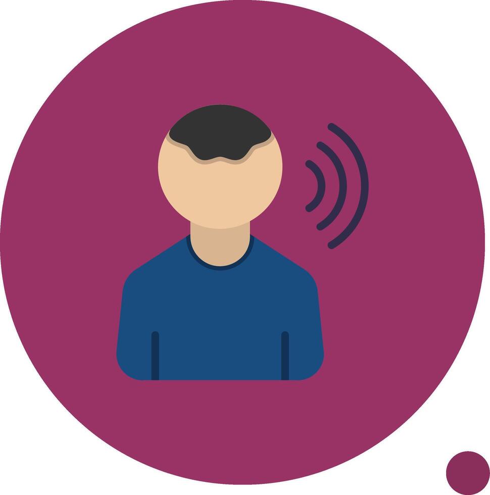 Influencer Flat Shadow Icon vector