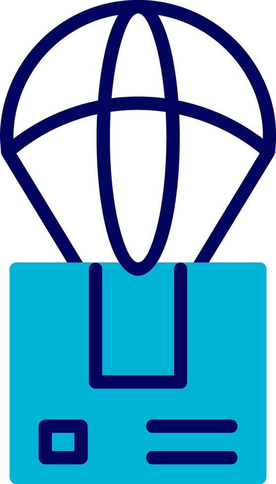 Dropshipper Blue Mixed Icon vector