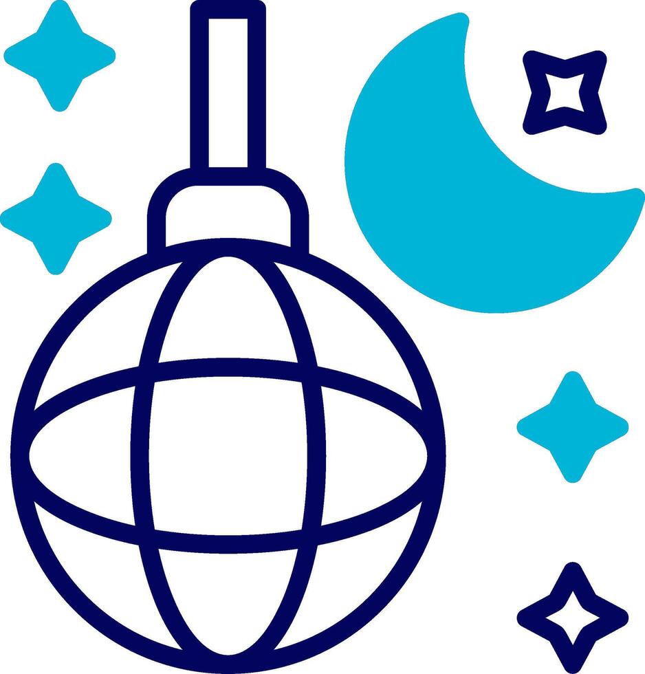 Nightlife Blue Mixed Icon vector