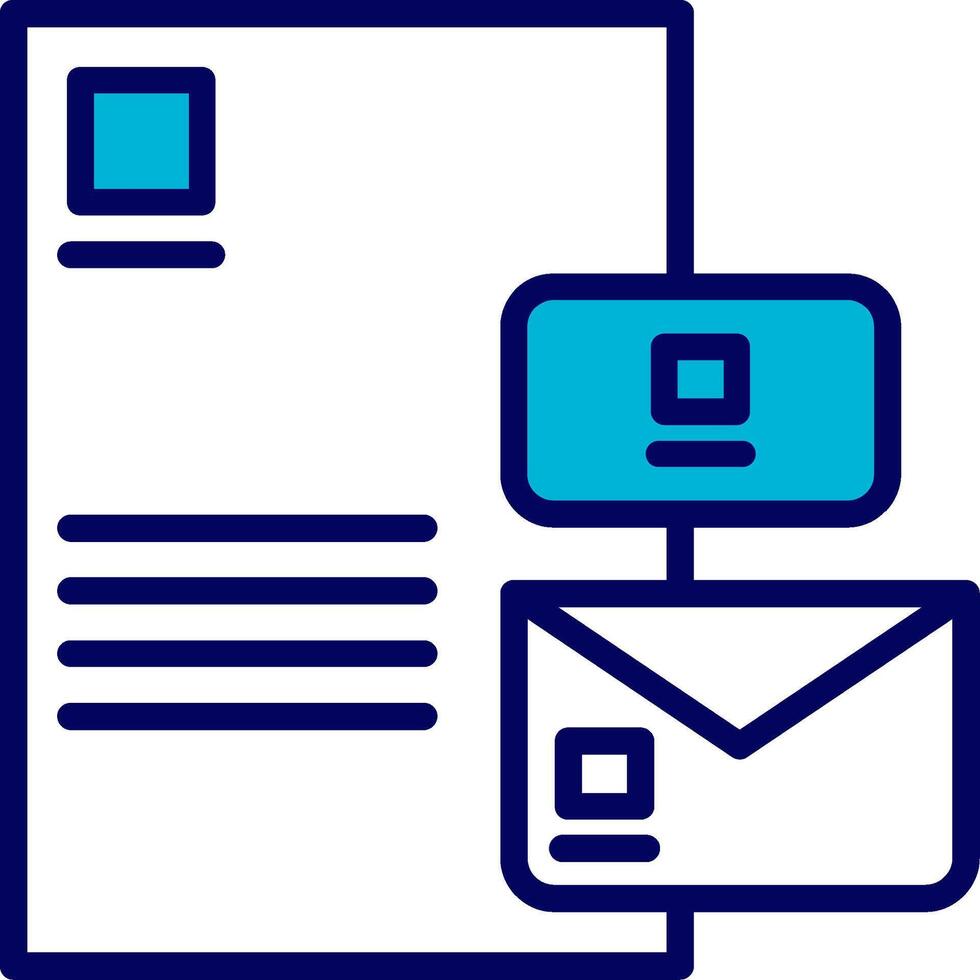 Branding Blue Mixed Icon vector