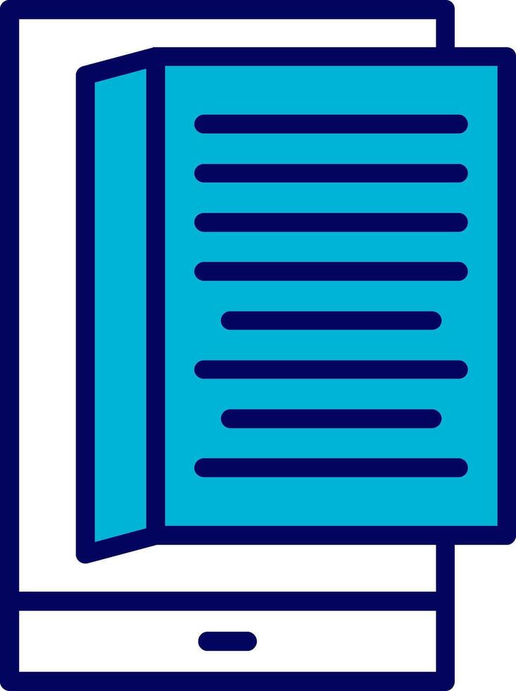 Ebook Blue Mixed Icon vector