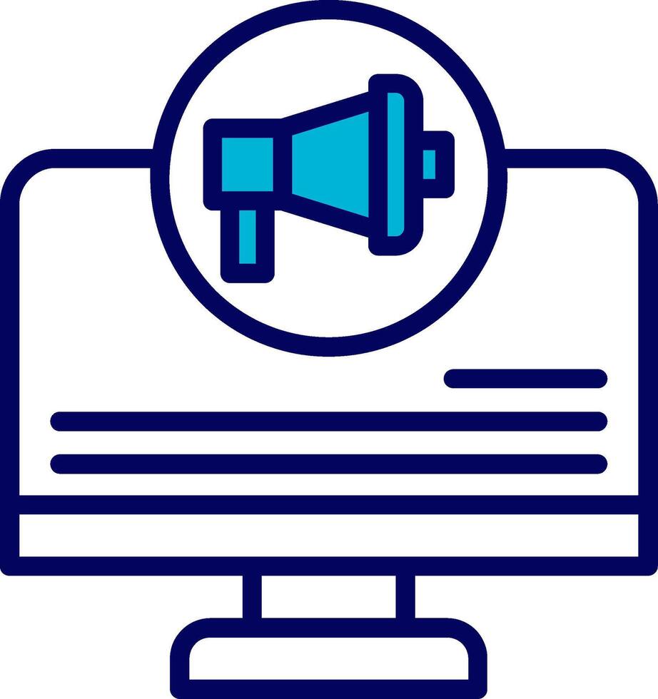 Online Pr Blue Mixed Icon vector