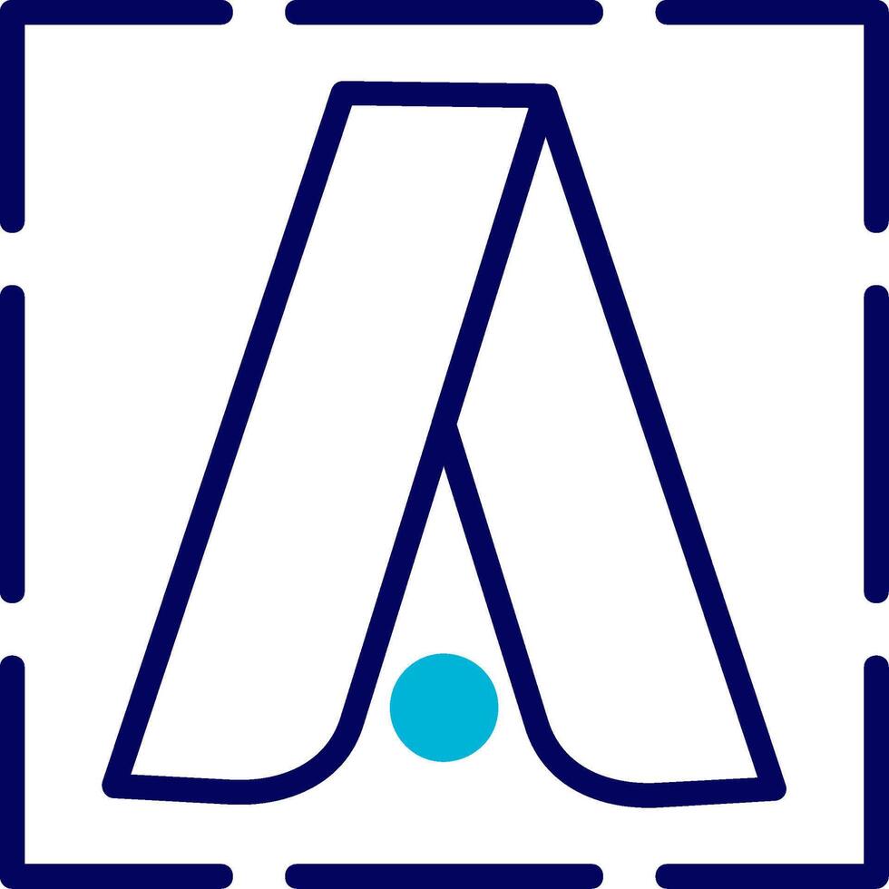 Google Adwords Blue Mixed Icon vector
