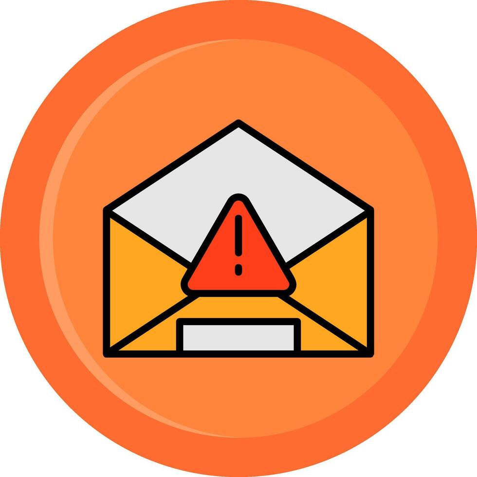Hard Bounce Line Filled Circle Icon vector