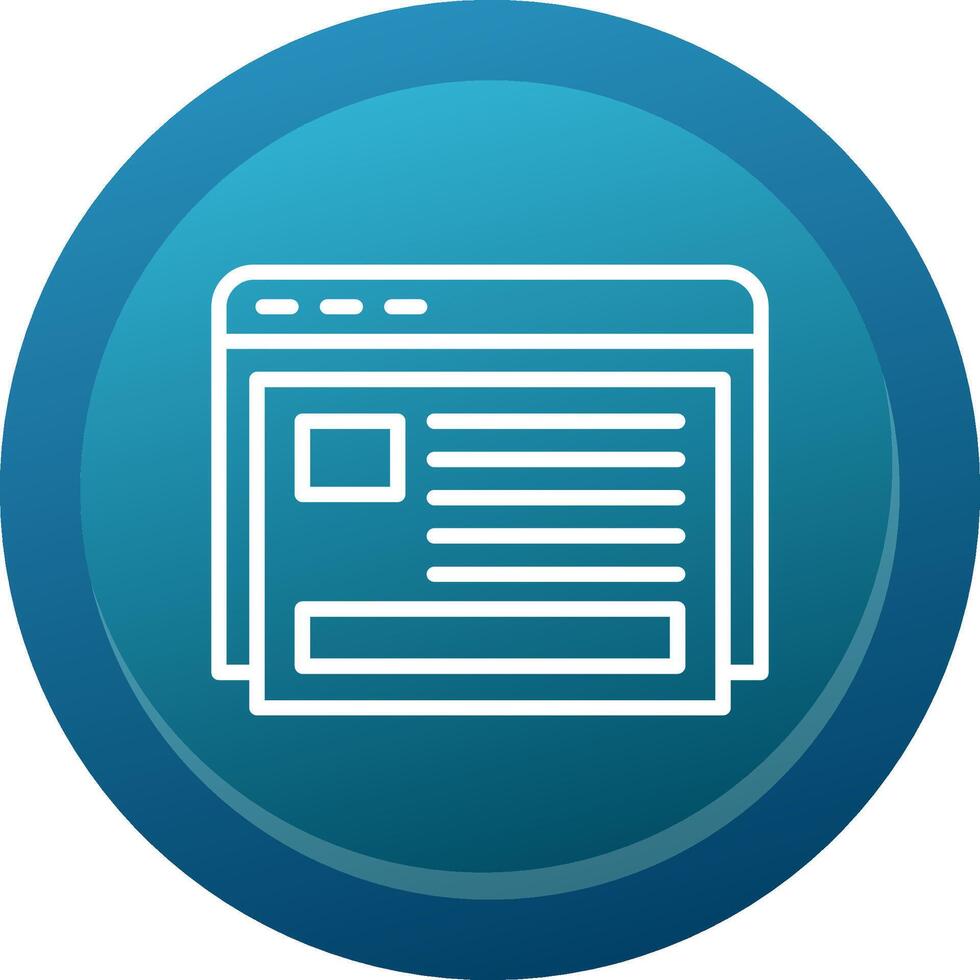 Blogging Glyph Gradient Button Icon vector