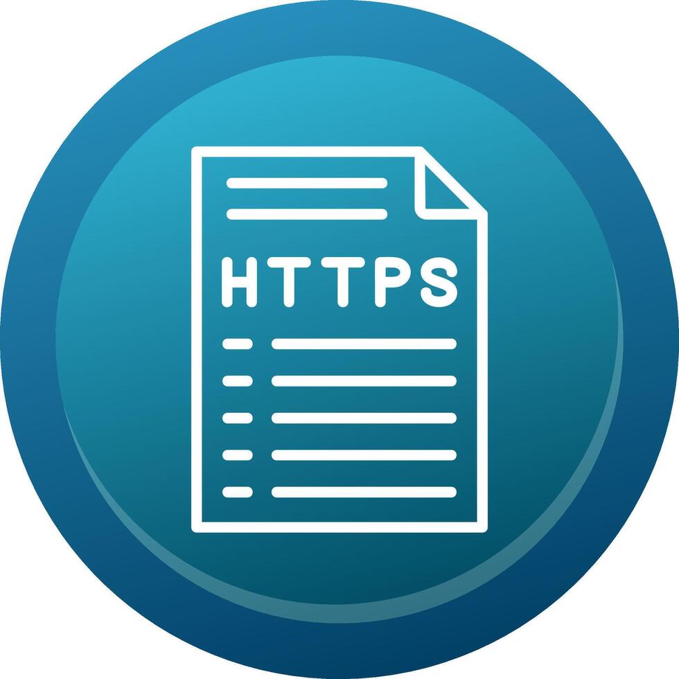Https Glyph Gradient Button Icon vector
