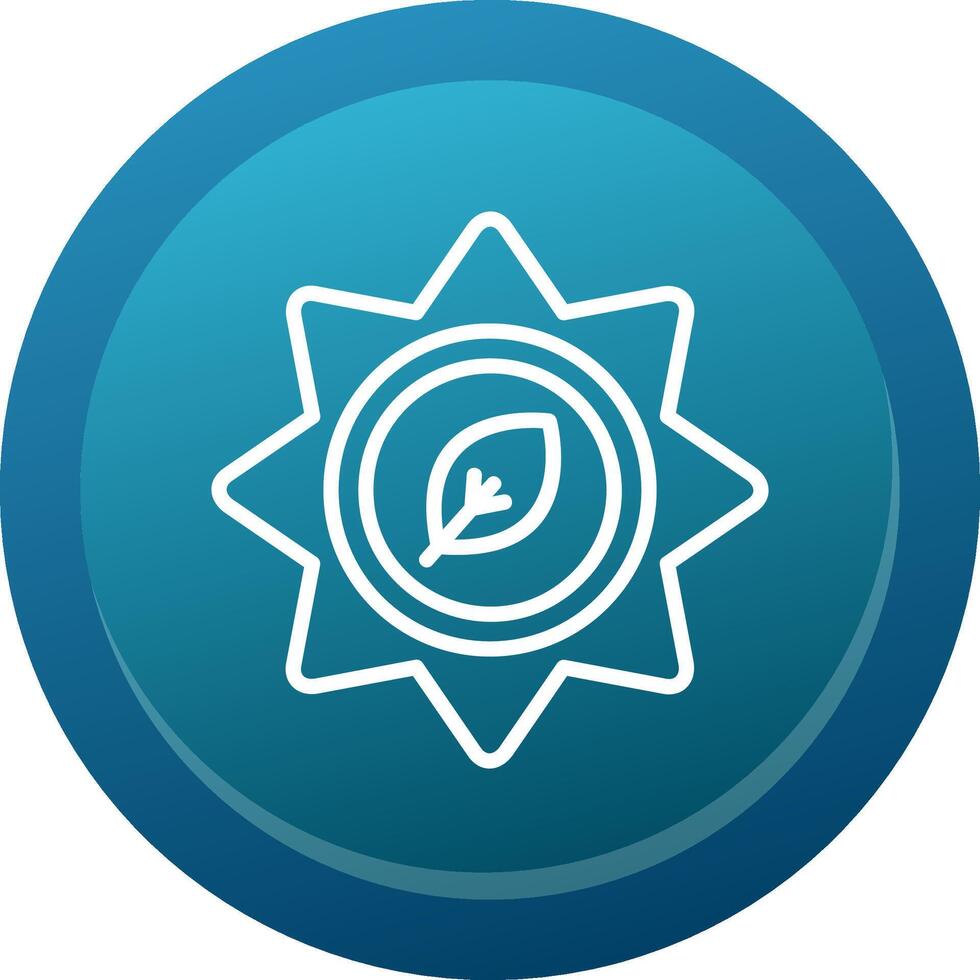 Organic Glyph Gradient Button Icon vector