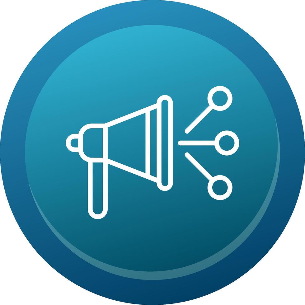 Content Marketer Glyph Gradient Button Icon vector