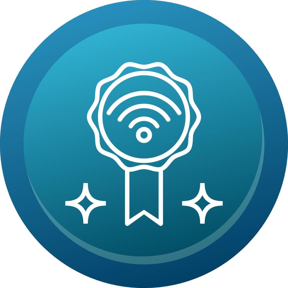 Good Internet Glyph Gradient Button Icon vector