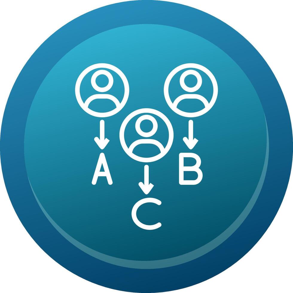 Customer Types Glyph Gradient Button Icon vector