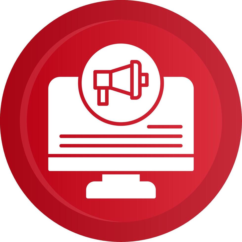Online Pr Glyph Gradient Button Icon vector