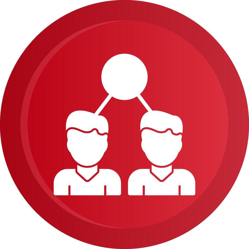 Lookalike Audiences Glyph Gradient Button Icon vector