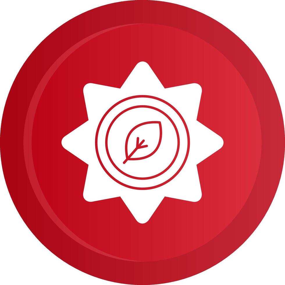 Organic Glyph Gradient Button Icon vector