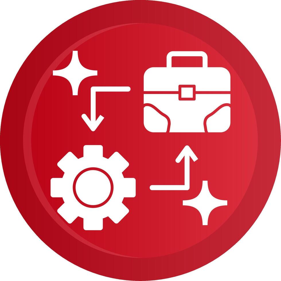 Business Development Glyph Gradient Button Icon vector