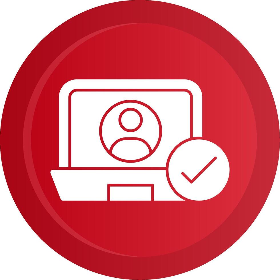 Customer Activation Glyph Gradient Button Icon vector
