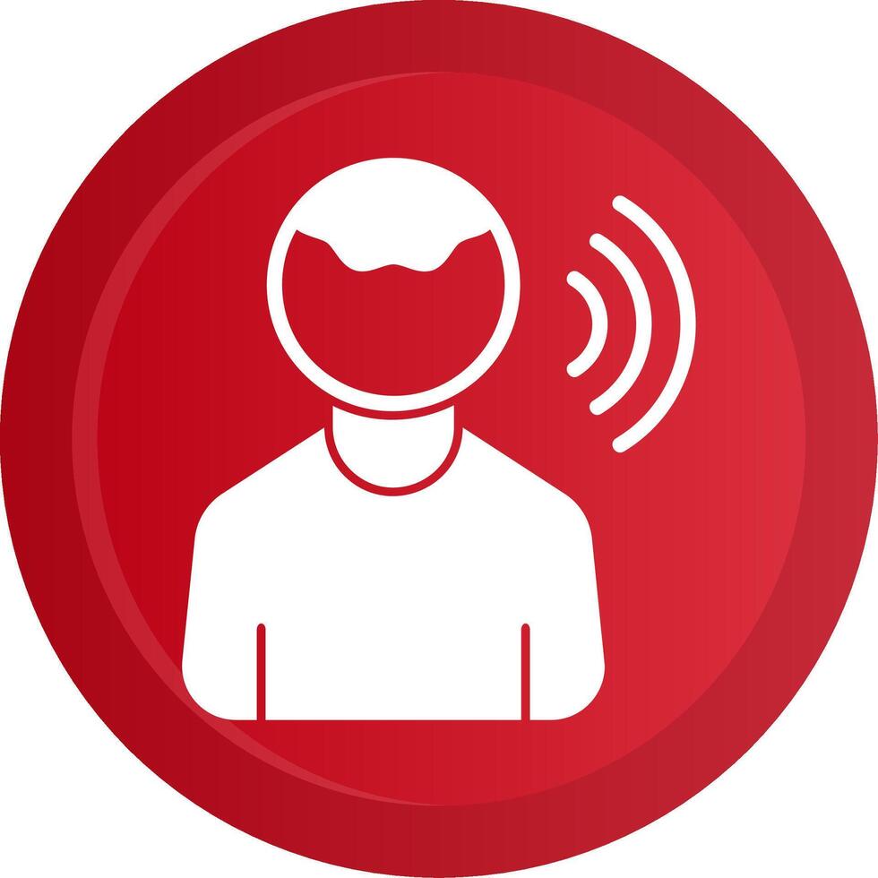 Influencer Glyph Gradient Button Icon vector