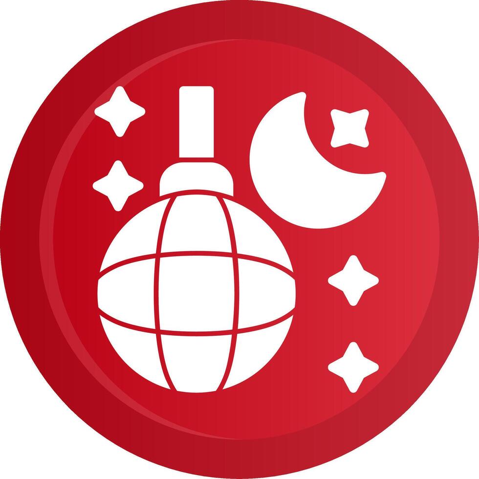 Nightlife Glyph Gradient Button Icon vector