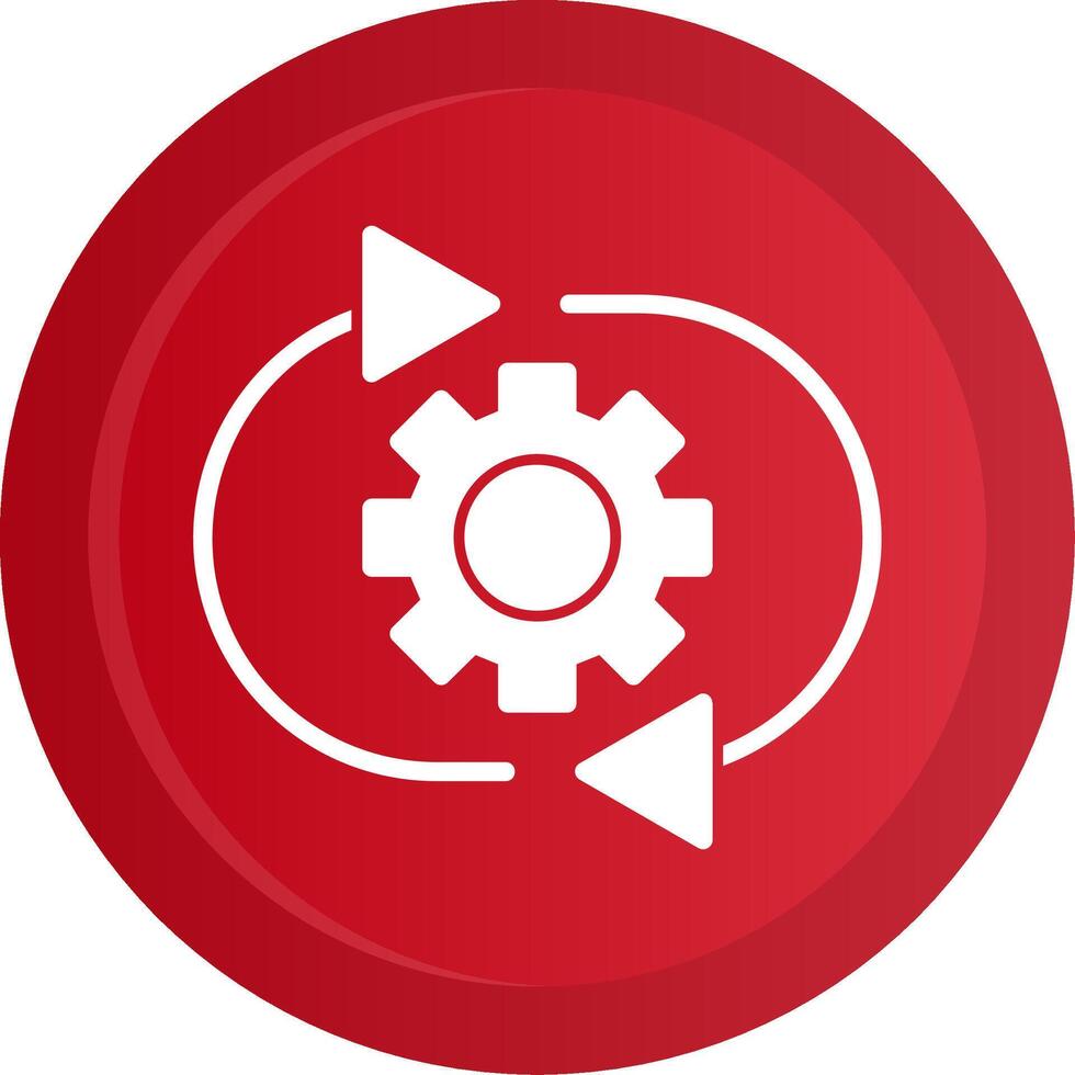 Optimization Glyph Gradient Button Icon vector