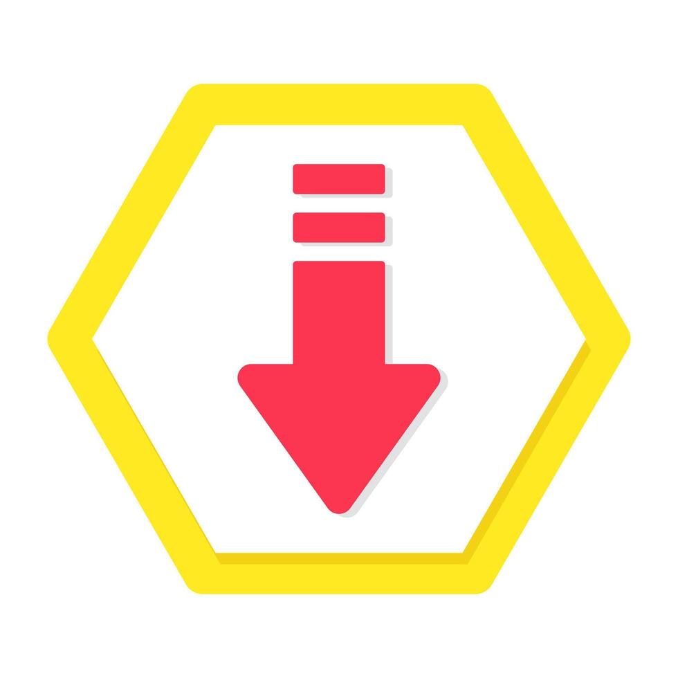 Modern style icon of direction arrow vector