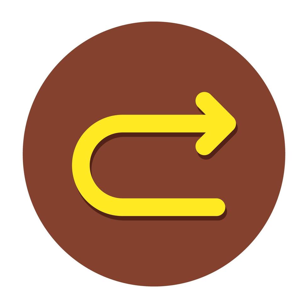 Modern style icon of direction arrow vector