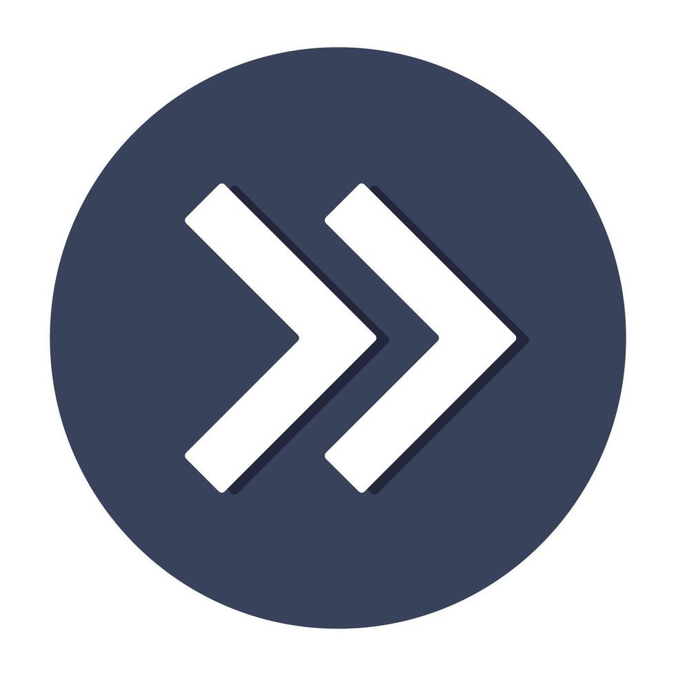 Modern style icon of direction arrow vector