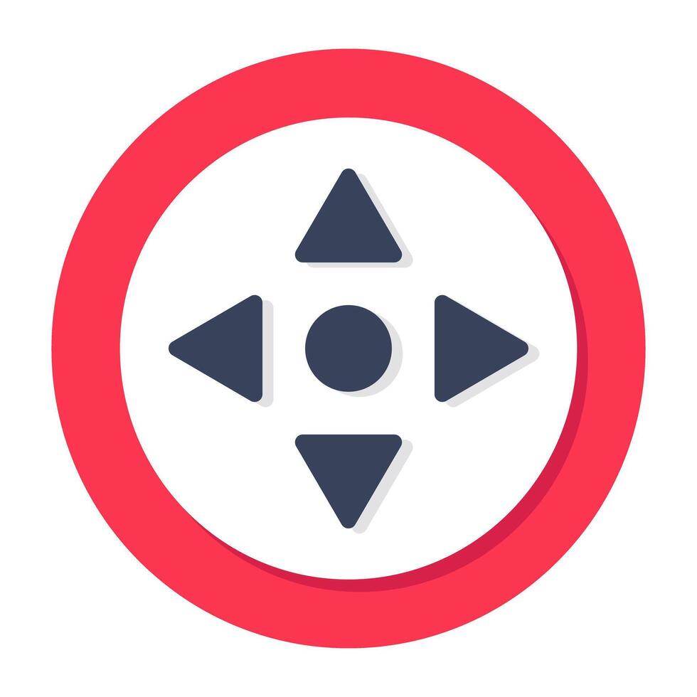 A colored design icon of control buttons vector
