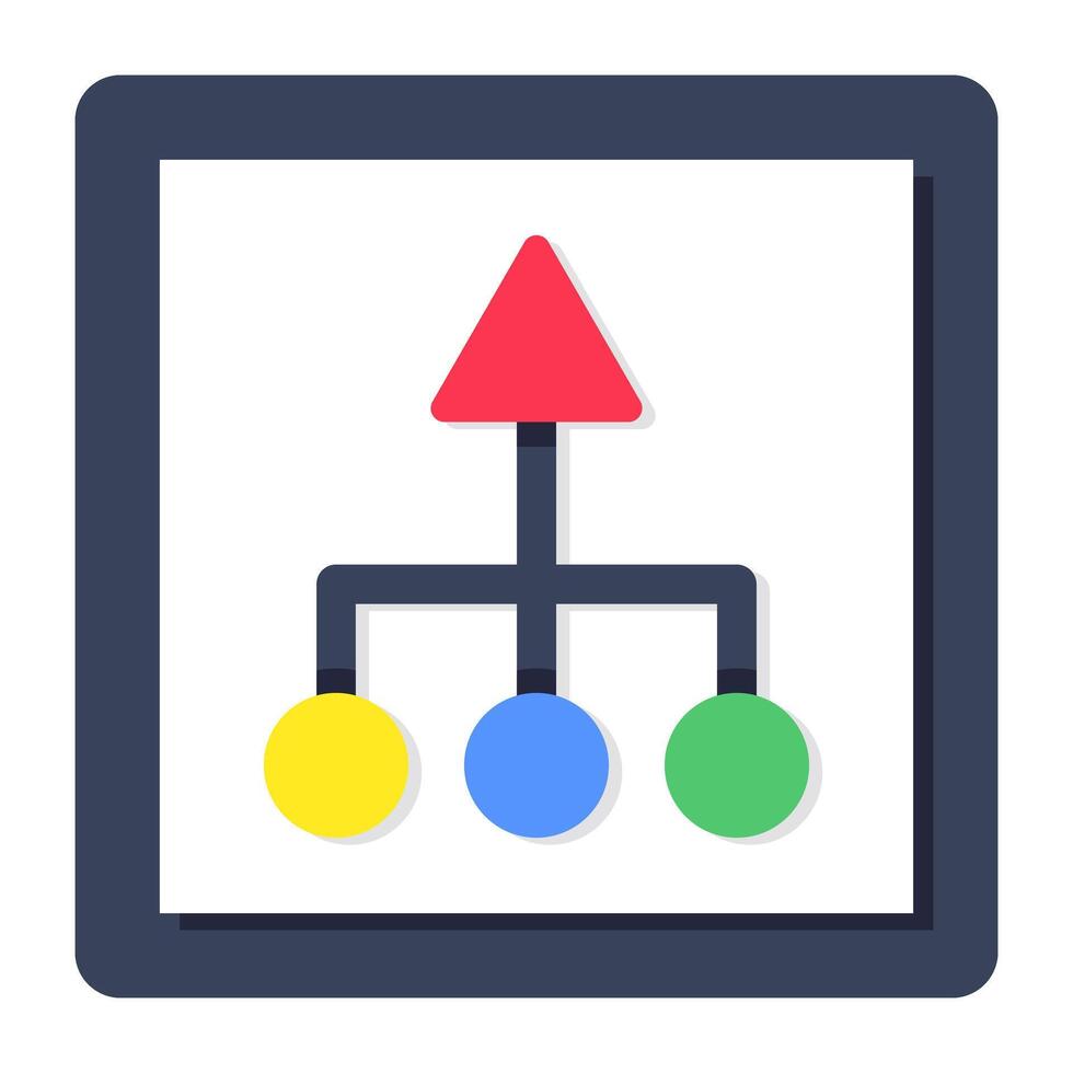 Modern style icon of direction arrow vector