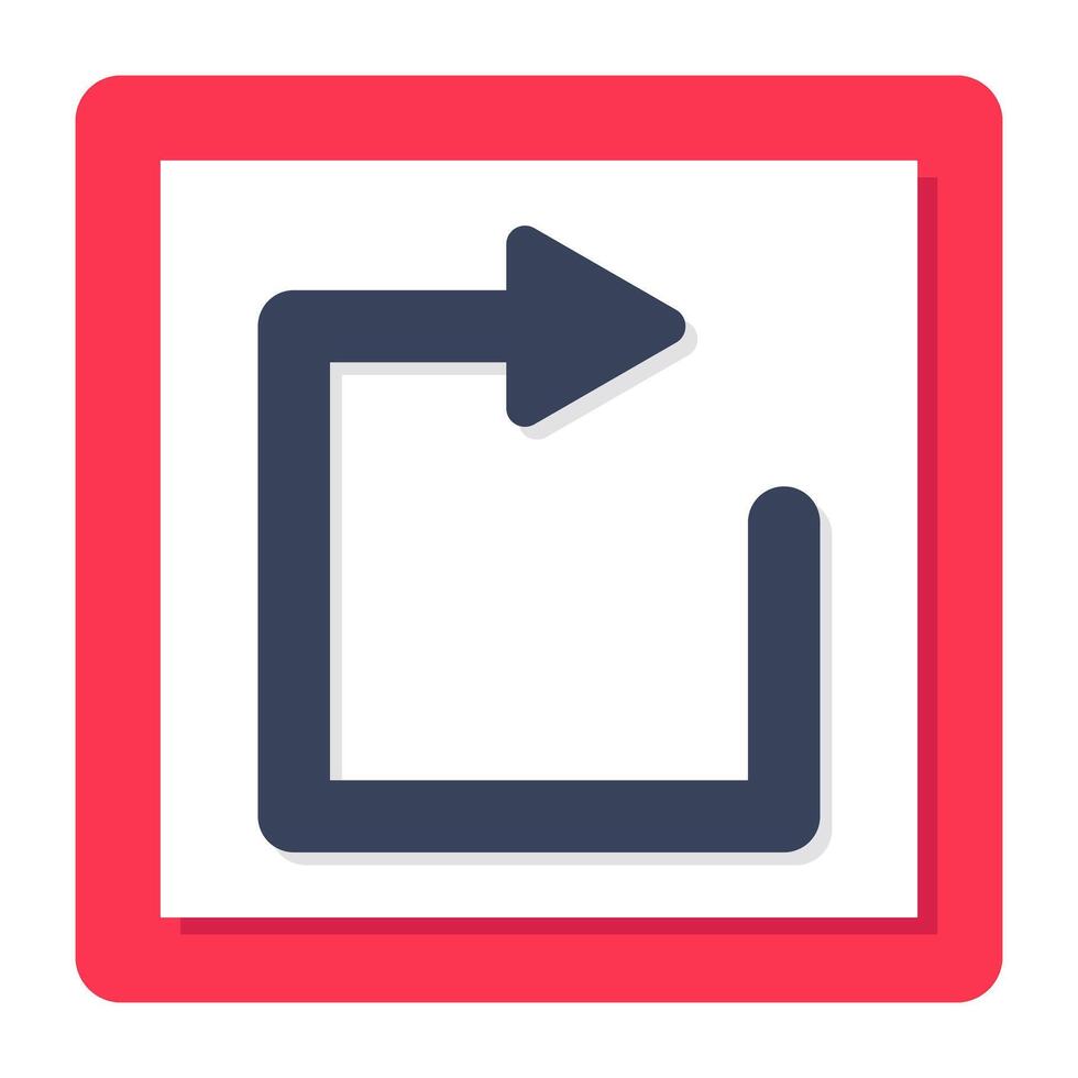 Modern style icon of direction arrow vector