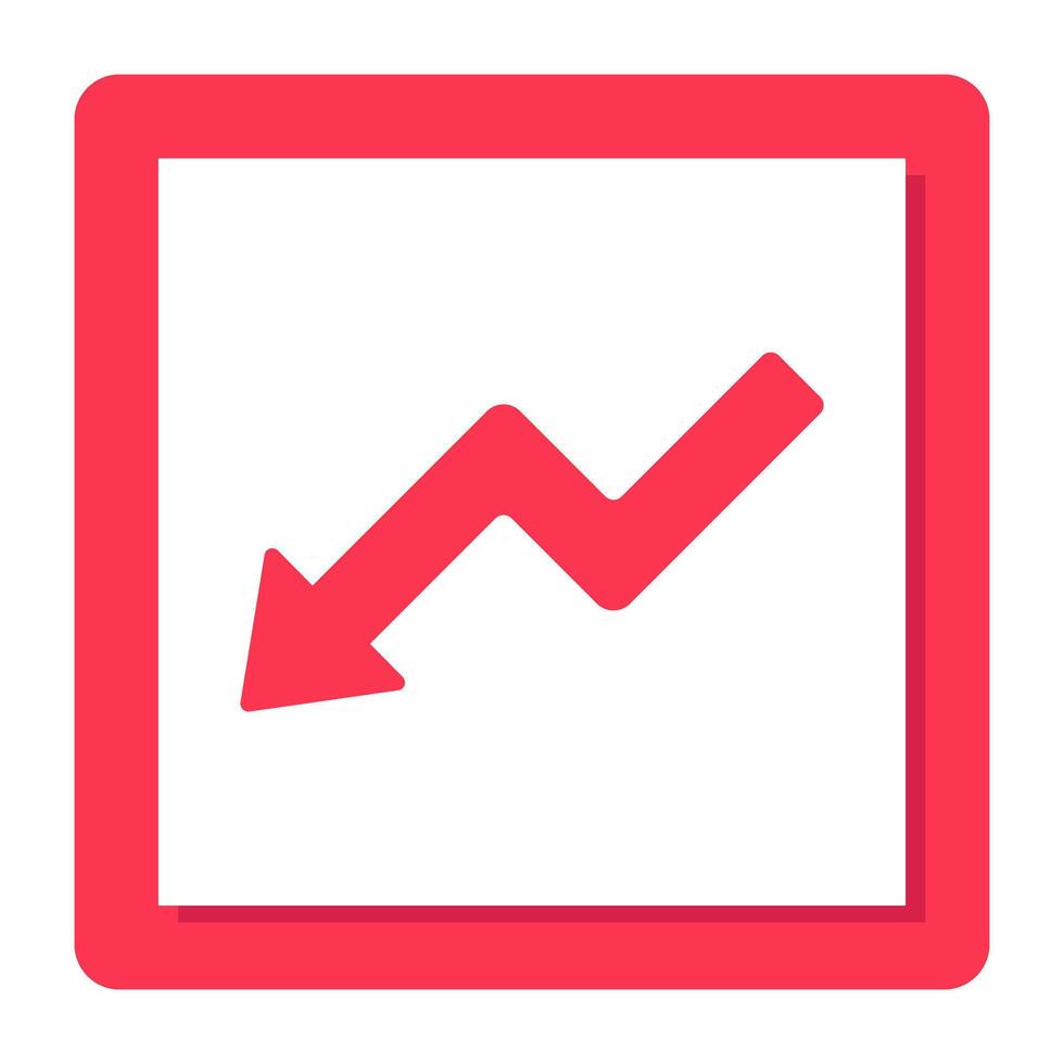 Modern style icon of direction arrow vector