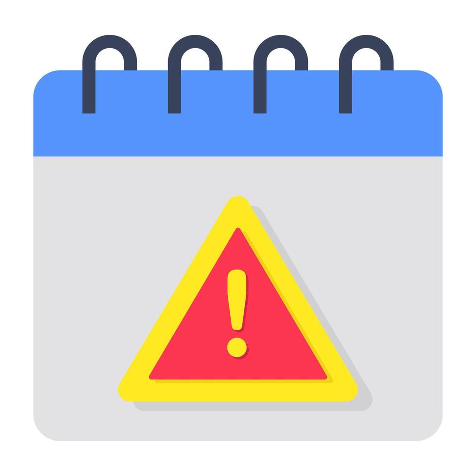 Trendy design icon of schedule error vector