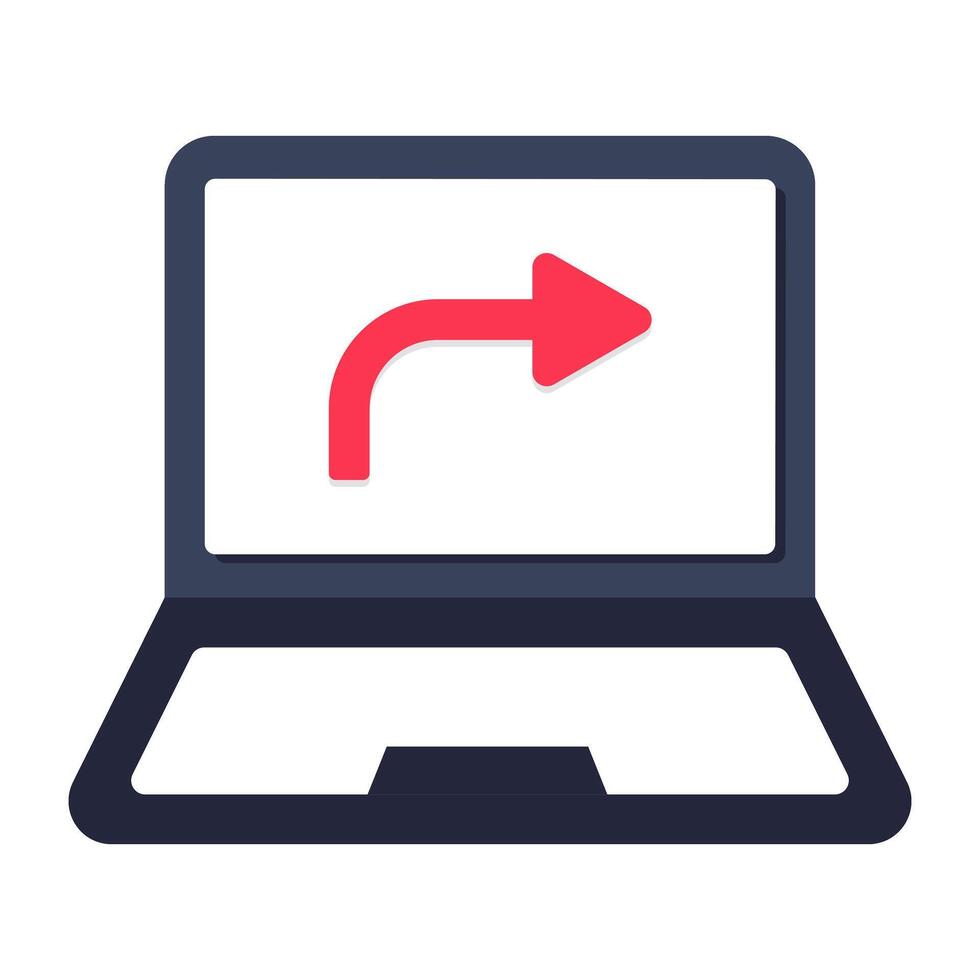 Modern style icon of direction arrow vector