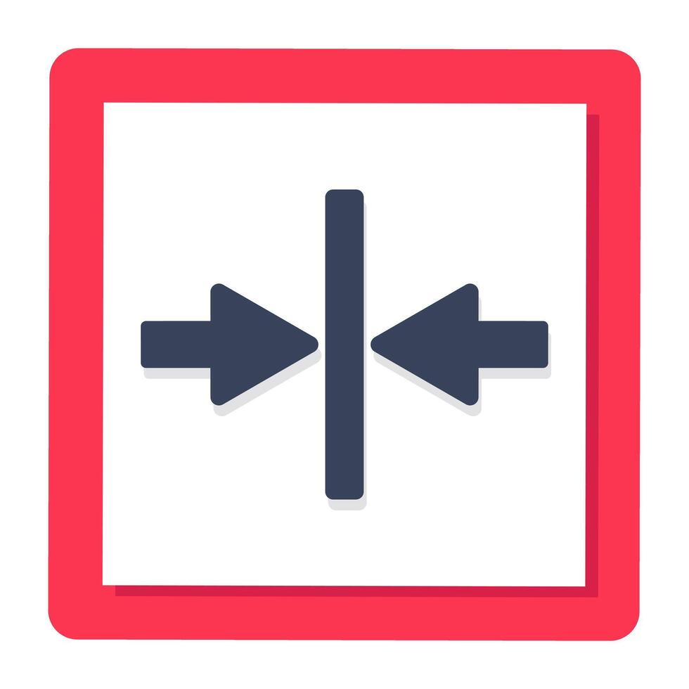 Modern style icon of direction arrow vector