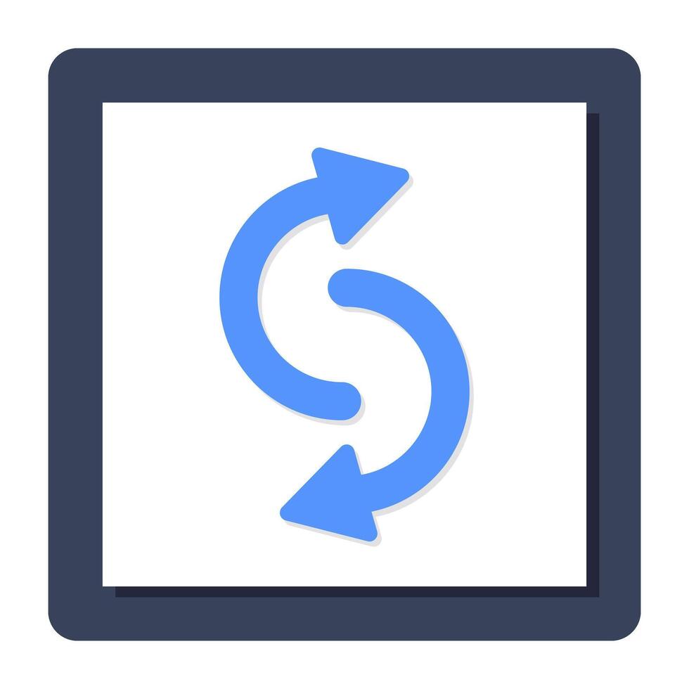 Modern style icon of direction arrow vector