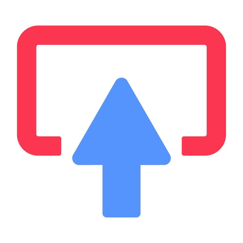 Perfect design icon of upward arrow vector