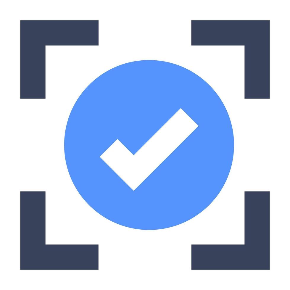 Perfect design icon of verified vector