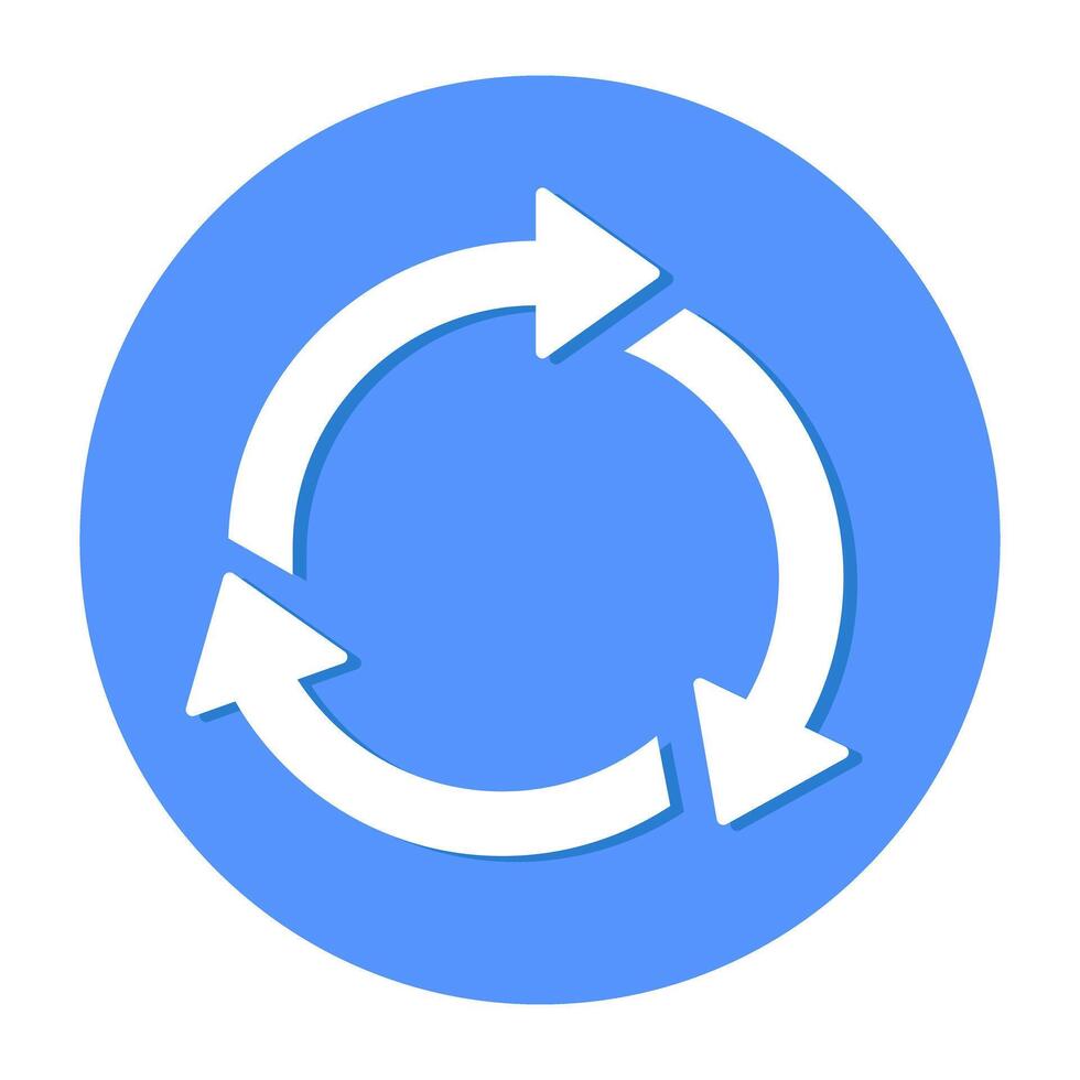 Modern style icon of direction arrow vector