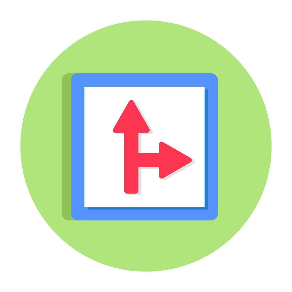 Modern style icon of direction arrow vector