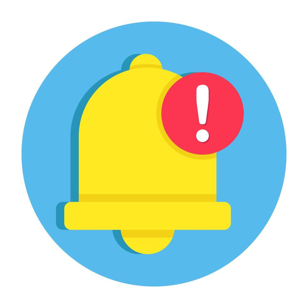 A premium vectors design of bell error icon