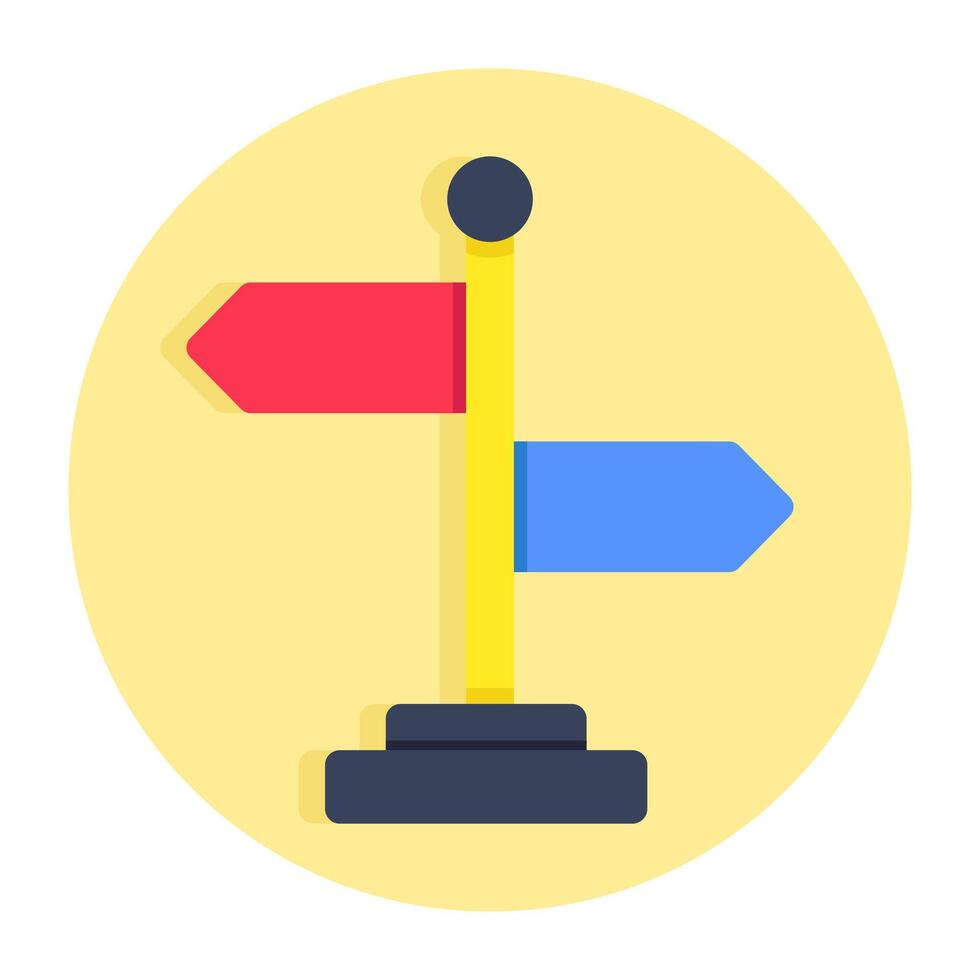 Modern style icon of direction arrow vector
