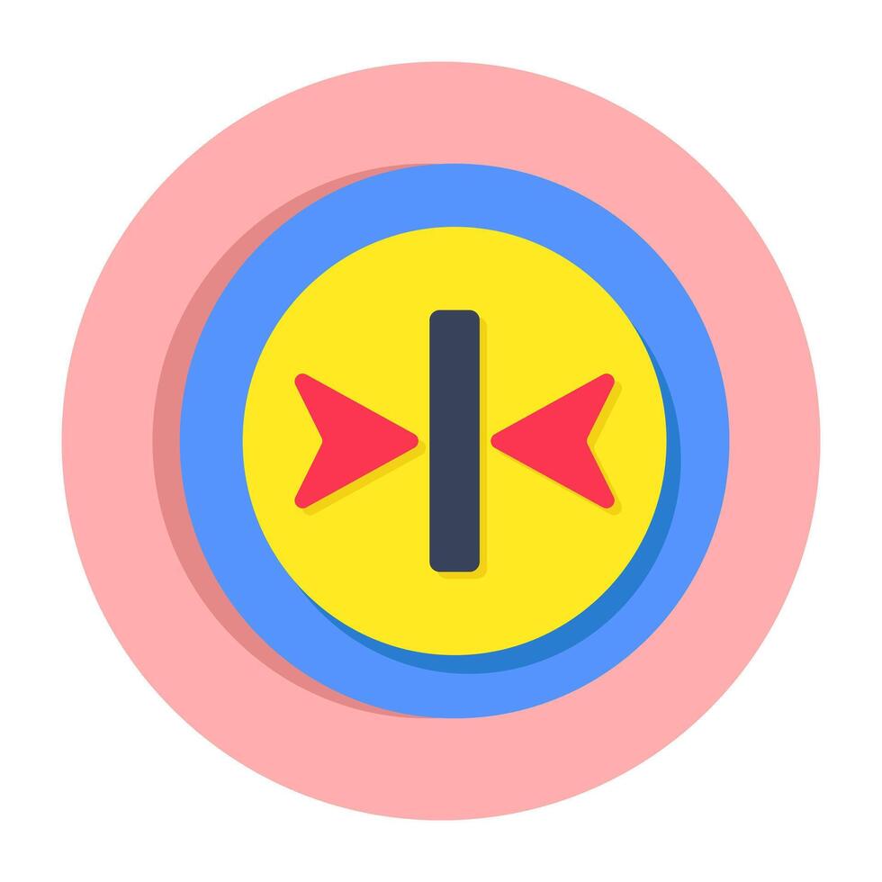 Modern style icon of direction arrow vector