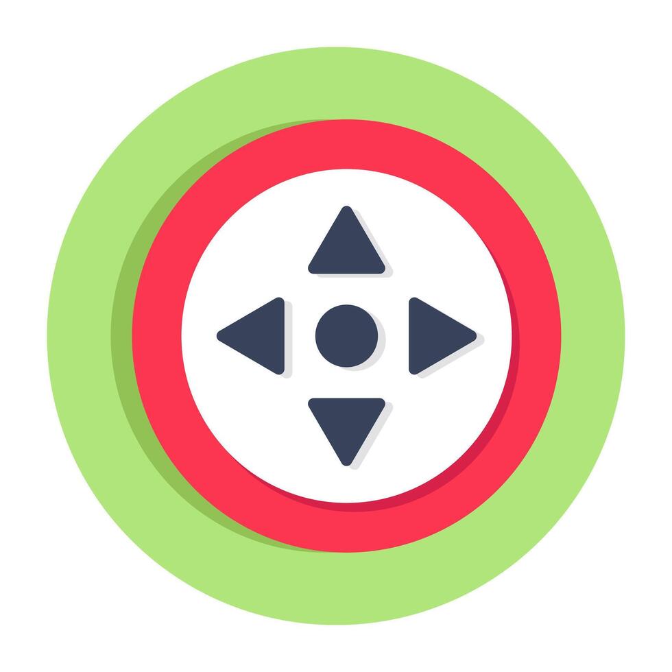 A colored design icon of control buttons vector