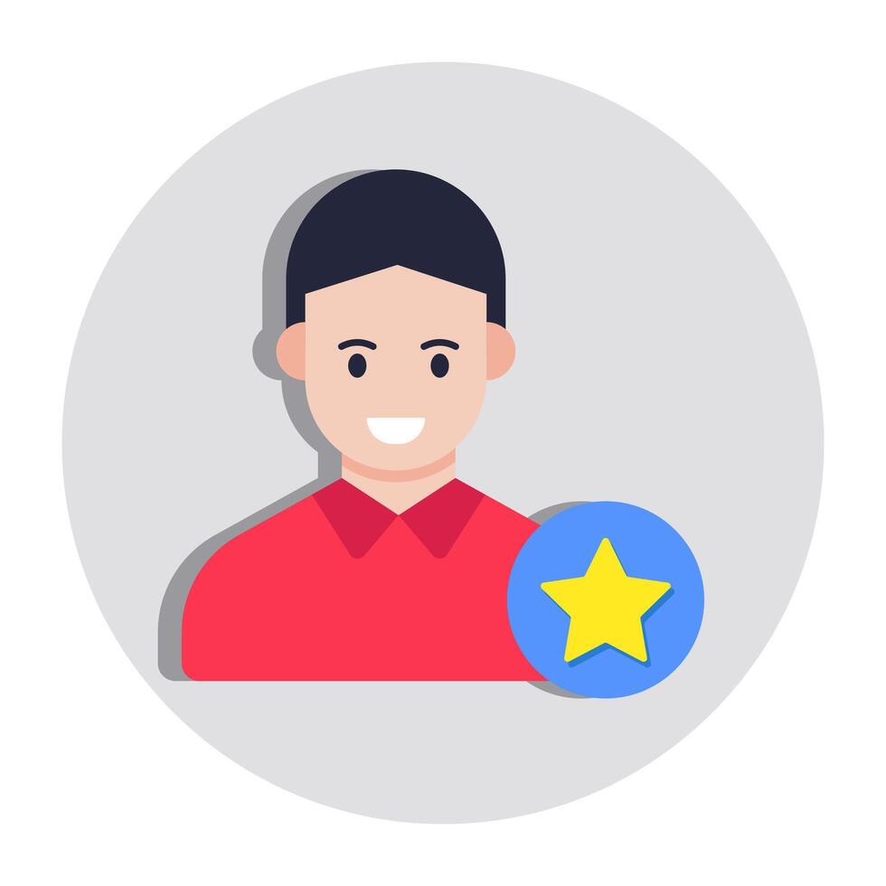 Perfect design icon of favorite profile vector