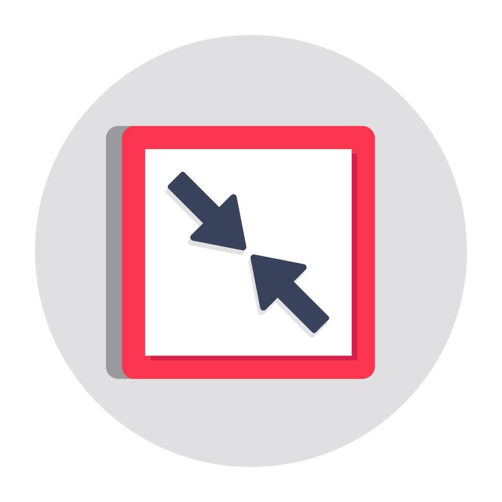 Modern style icon of direction arrow vector